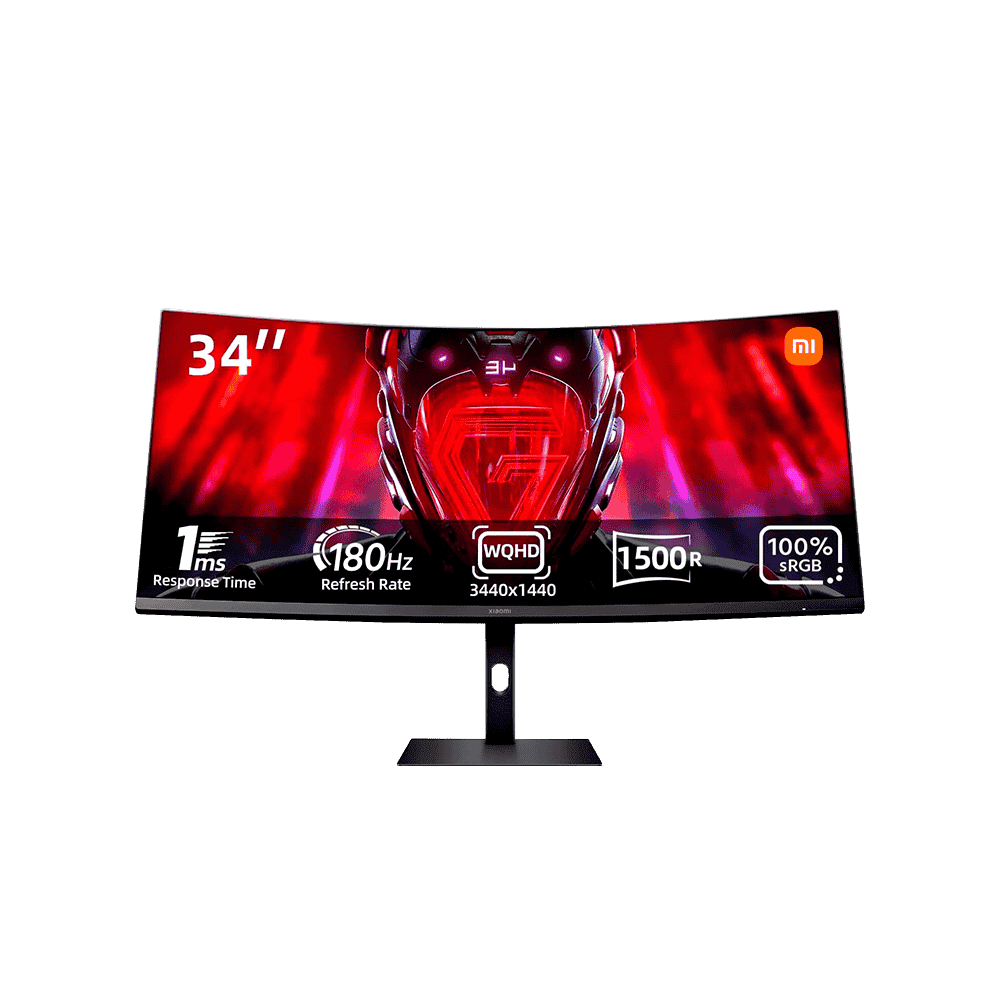 Monitor Led Xiaomi 34″ Curvo Wqhd (1ms-180hz) Rgb Ajus G34wqi