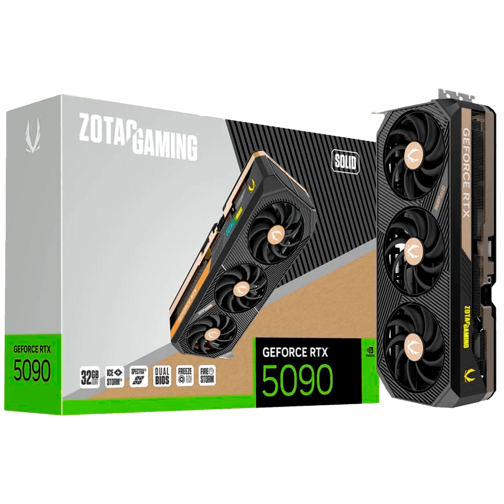 Tarjeta De Vídeo Zotac Gaming GeForce RTX 5090 SOLID GDDR7 32GB - Imagen 1